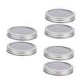 thumbnail image 4 of CUITING 6 pcs Leak Proof Mason Jar Drinking Lids Stainless Steel and Silicone Mason Jar Lids Wide Mouth Canning Jar Lids  Wide Mouth Mason Jar Lids for Canning, 4 of 8
