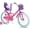 Fuchsia, variant on JOYSTAR Little Daisy 14 Inch Kids Bike for 3 4 5 Years Girls with Handbrake Children Princess Bicycle with Training Wheels Basket Streamer Toddler Cycle Bikes Pink