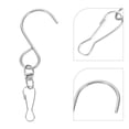 thumbnail image 3 of Viveous 10 Pcs Swivel Hooks Clips Wind Spinner S Hook Clips Wind Chimes Hanger For Hanging Windsock Bird Feeders Plants Hangers Flower Basket Solar Lights Lanterns, 3 of 10