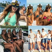 Performance Cap Pilot Hat Captain Cap Adjustable Cap Octagonal Hat for Carnival
