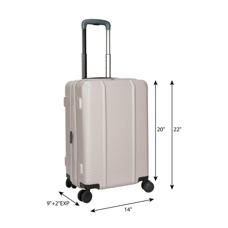 BTL 20" Carry-On Expandable Hardside Luggage, Taupe photo 3