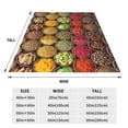 thumbnail image 3 of Vsdgher Spices And Herbs Ultra-Soft Micro flannel Blanket Throw Blankets for Couch Sofa, Bed (4 sizes)-40"x30", 3 of 7