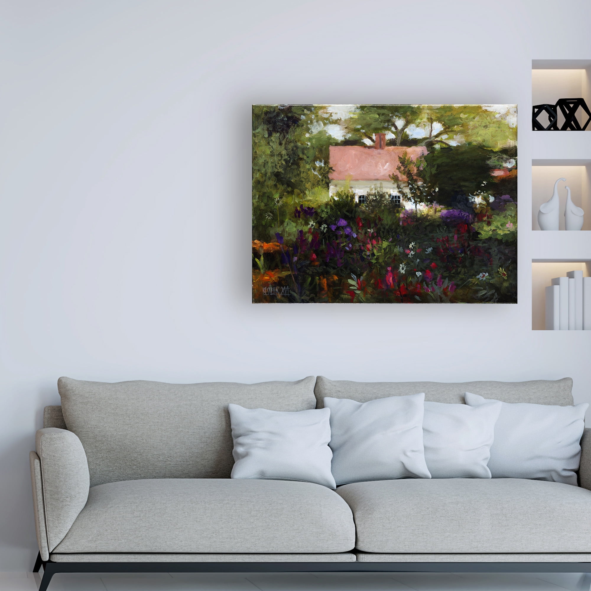Trademark Fine Art 'The Upper Garden' Canvas Art by Daniel Patrick Kessler