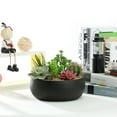thumbnail image 5 of K-Cliffs Home Decor 8.9 inch Round Cement Minimalist Succulent Planter/Pot (Black), 5 of 10