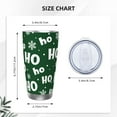 thumbnail image 4 of Cauagu Ho Ho Ho A Pattern 20oz Tumbler,Stainless Steel Vacuum Insulated Tumbler with Lid Insulated Coffee Mug Thermal Cup with Splash Proof Sliding Lid-Without Straw, 4 of 8