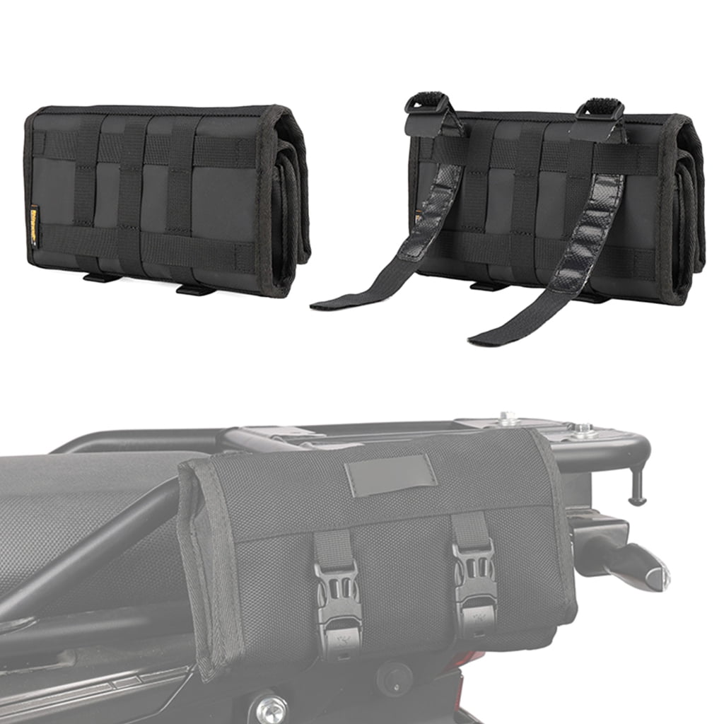 Yokua Motorcycle Tool Roll Bag Tool Small Tool Bag Wrench Organizer Pouch Wrap
