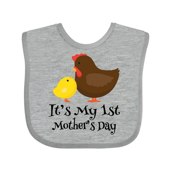 Inktastic 1st Mothers Day Boy Girl Boys or Girls Baby Bib