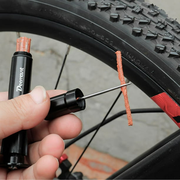 Peggybuy Mountain Bike Rubber Strip Drill Tubeless Tire Puncture Repair Tool Kit A Walmart