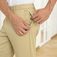 thumbnail image 4 of LRD Mens Slim Fit Performance Stretch Golf Pants - 30 x 32 Khaki, 4 of 6