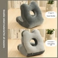 thumbnail image 1 of Similin Dual-Sided Office & Student Nap Pillow: Soft Plush & Cool Silk for Customizable Comfort, Perfect for Daytime Siestas, Worldwide Availability – Dark Gray, 1 of 6