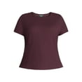 thumbnail image 5 of Terra & Sky Women's Plus Short Sleeve Pucker Knit Top, Sizes 0X-5X, 5 of 5