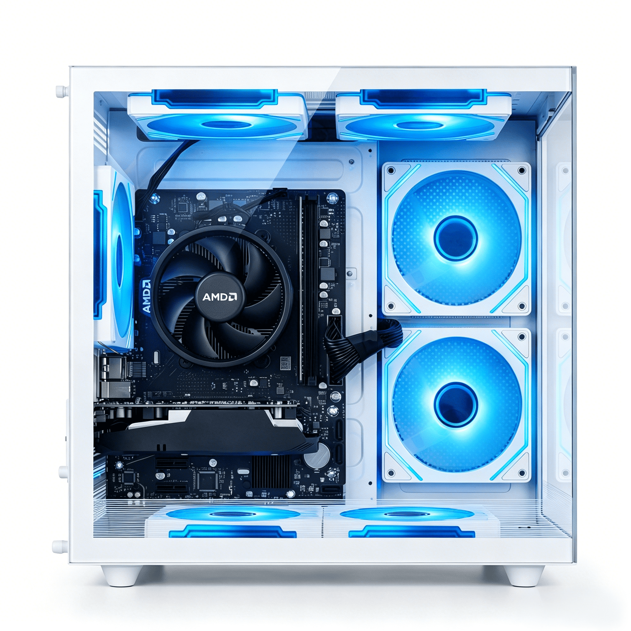 WIWB Gaming Desktop PC, Ryzen 5 3500X, RX560 4G, 16GB RAM, 512GB