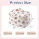 thumbnail image 3 of Bolsa de maquillaje RSRSLEII acolchada de pana grande para mujer, rosa, 3 of 6