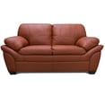 thumbnail image 4 of Sala de Piel Genuina Sofá y Love Seat ConfortoPiel  Genova Terracota, 4 of 8