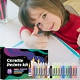 thumbnail image 3 of Candle Paints Kit Candle Painting For Kids DIY Craft Art Washable With Outliner Pen Create Your Own Stained Glass Window(270ml), 3 of 5