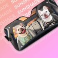 thumbnail image 5 of 3D Beach Love Bulldog Couple Car Auto Sunshades Windshield Heat Protection, Dog Pet Lover Sun Shades Univeral Fit Cars Suv Truck . Car Decor Gifts For Dog Mom Dog Dad, 5 of 6