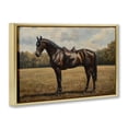 thumbnail image 2 of Stupell Industries Cottage Dark Brown Pony Portrait Gold Floating Frame Canvas Art, 25 x 17, by Petals Prints Design, 2 of 8