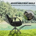 thumbnail image 4 of Outsunny Hammock Camping Chair Set of 2 with Adjustable Back, Cup Holder, 4 of 10