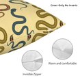 thumbnail image 3 of Wukai Various Snake Premium Polyester Fleece Pillow Covers with Hidden Zipper Closure,Luxuriously Soft and Durable-26"x26", 3 of 7