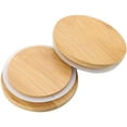 thumbnail image 4 of Nvzi 6 Pack Wooden Mason Jar Lids, Reusable Bamboo Mason Canning Lids Compatible with Wide Mouth Mason Jar Canning Jar, 4 of 5