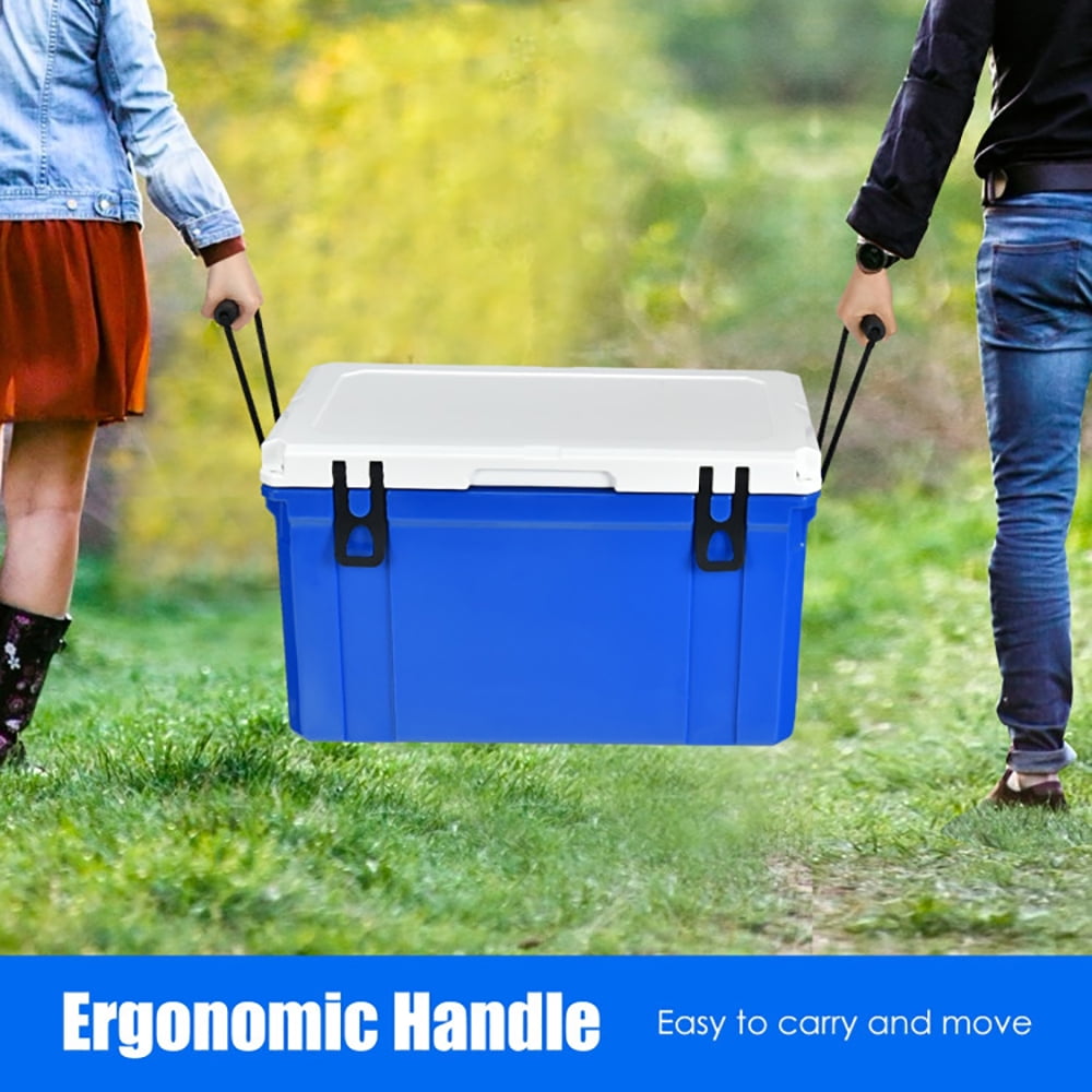 Aimee Lii 58 Quart Leak-Proof Portable Cooler Ice Box for Camping, Outdoor Picnic Camping Equipment, Blue