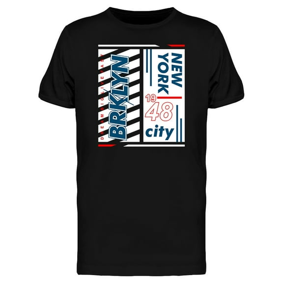 Brooklyn City 1948 Typography T-Shirt Men -Image by Shutterstock, Male XX-Large