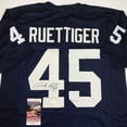 thumbnail image 2 of Autographed/Signed Rudy Ruettiger Notre Dame Blue College Football Jersey JSA COA, 2 of 4
