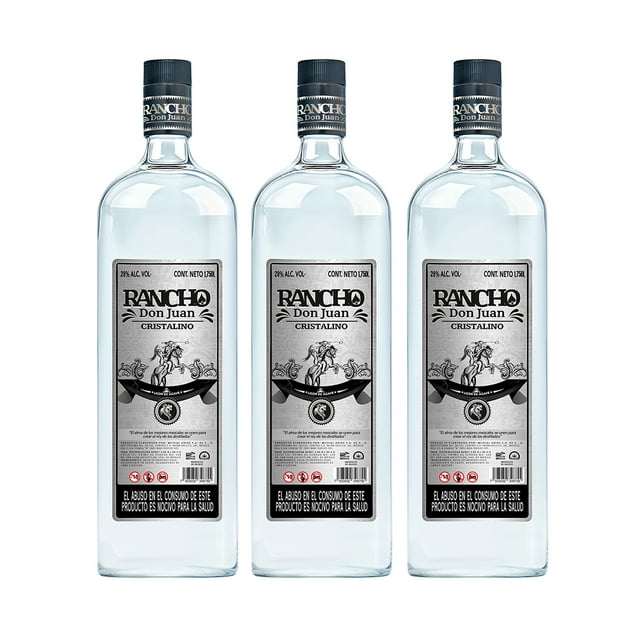 Licor de agave azul RANCHO DON JUAN CRISTALINO 1750 ML