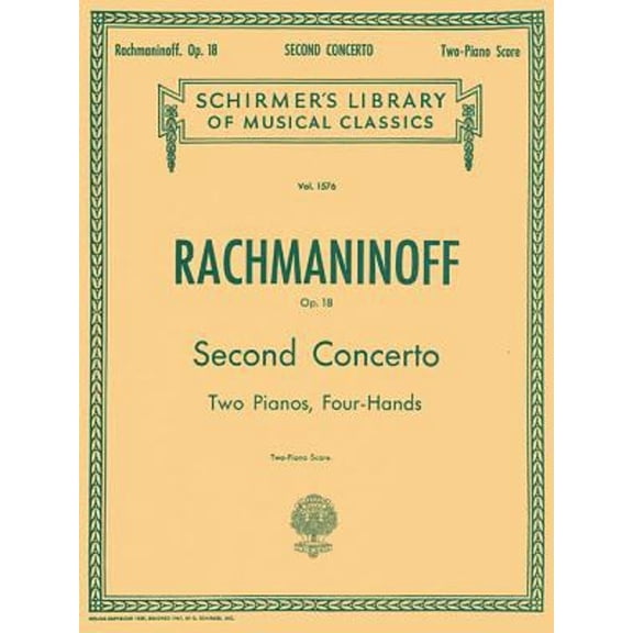 Pre-Owned Concerto No. 2 in C Minor, Op. 18 : Schirmer Library of Classics Volume 1576 National Federation of Music Clubs 2024-2028 Piano Duet (Paperback) 9780793505005