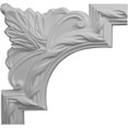 thumbnail image 1 of 9.37 In. W X 9.37 In. H Architectural Valeriano French Ribbon Panel Moulding Corner, 1 of 1