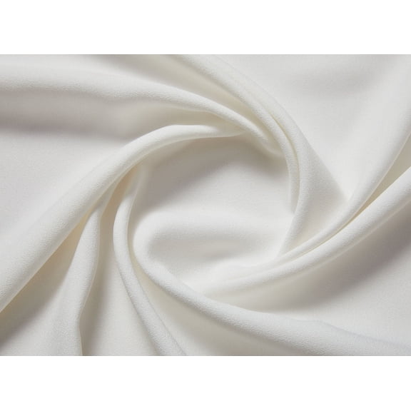 Zelouf Ritz Crepe Back Satin, Sewing, DIY, Crafts Fabric by the Yard, 110 Ivory, 3 Yard
