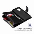 thumbnail image 3 of Samsung A51 4G Case, Wallet Case A51 4G, Galaxy A51 4G PU leahter Case, Dteck PU Leather Magnet Stand Wallet Credit Card Holder Flip Case 9 Card Slots Cover For Samsung A51 4G, black, 3 of 3