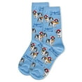 thumbnail image 3 of MeMoi Women's Merci Barkoup Bamboo Crew Socks - Womens - Female, 9-11, Light Blue, 3 of 3