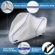thumbnail image 3 of Cubierta de motocicleta universal, protector contra lluvia y polvo, tela ligera, impermeable, cubierta para scooter, 3 of 6