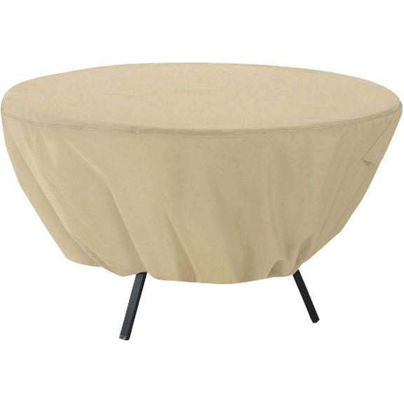 Classic Accessories Terrazzo Round Patio Table Furniture Storage Cover, fits up to 50" diameter