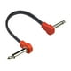 thumbnail image 1 of Cable de conexión para guitarra eléctrica/bajo/cables de bajo TS de 4" en ángulo recto con sonido nítido 20cm rojo A, 1 of 7