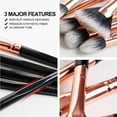 thumbnail image 3 of 12Pcs Eye Makeup Brush Set Eyeshdow Brush Cosmetic Tools for Eyeshadow Eyeliner Blending, 3 of 7