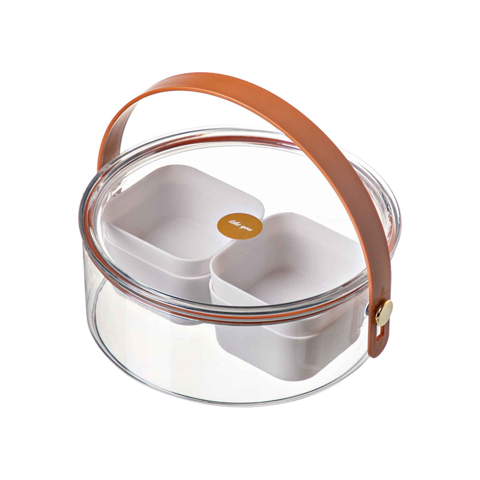 RKSTN Divided Serving Tray with Lid and Handle Snack Box Charcuterie