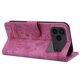 thumbnail image 3 of For iPhone 17 Pro Max Case Cherry Blossom Cat Imprinted Leather Phone Cover with Wrist Strap -, 3 of 5