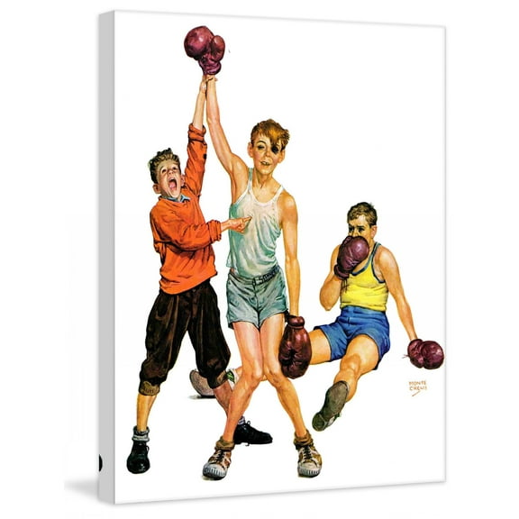 Marmont Hill Boxing Champ by Monte Crews Painting Print on Canvas