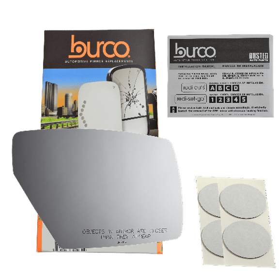 Burco 5106 Convex Passenger Side Replacement Mirror Glass (Mount Not Included) For 04-09 Nissan Quest (2004, 2005, 2006, 2007, 2008, 2009) - NI1323251