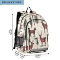 thumbnail image 2 of FORMRS Unisex School Backpack 17" Student Travel Bag with Laptop Compartment, Plaid Deer, 2 of 7