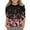 Black, variant on Teen Tops Girls Valentines Day Print Fashion Functional Crew Neck 3/4 Quarter Sleeve Casual T-Shirt Top Holiday Wear Girls Tops 3-4 Years 110