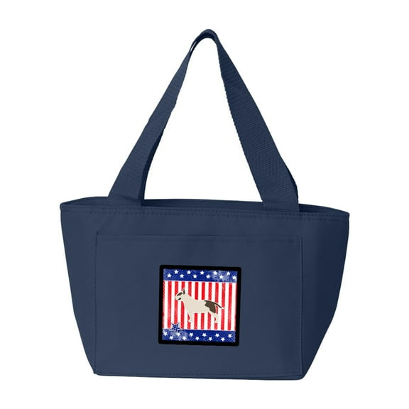 USA Patriotic Bull Terrier Lunch Bag