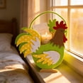 thumbnail image 5 of Easter Decorations Non Woven Rooster Basket Bag, Portable Handmade Egg Storage Tote for Easter Decor, Festive Easter Basket Gift Bag for Party Supply and Holiday Wrapping Use, B, 5 of 8