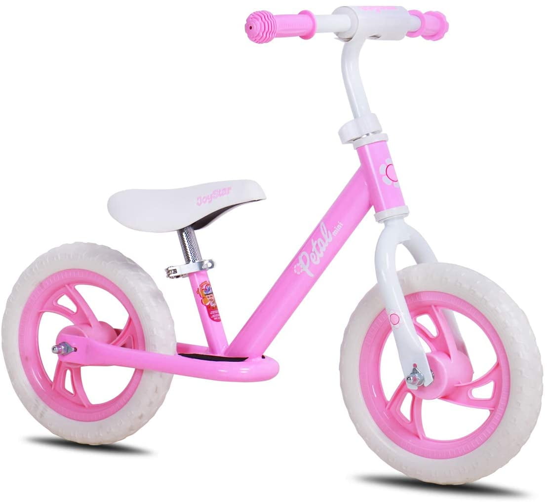 SIMEIQI 12’’ Balance Bike Lightweight Toddler Kids Training Bike 24 Months 2 3 4 5 Year Old No Pedal Push Bicycle Girls Boys Air-Free Tires 
