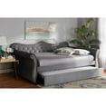 thumbnail image 3 of Upholstered Daybed with Trundle in Gray (Full:93.7 in.L x 57.9 in.W x 41.7 in.H (171.1lbs.)), 3 of 15