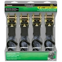 Hampton Products-Keeper 43509 Ratchet Tie Down, Digital Gray Camo, 1-In. x 12-Ft., 4-Pk.