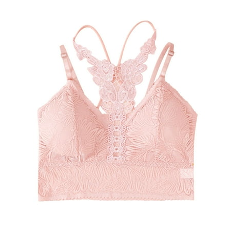 

gvdentm Women s Comfort Revolution Full-Coverage Wireless Bra Foam Wirefree T-Shirt Bra Bralettes For Women With Support Pink One Size