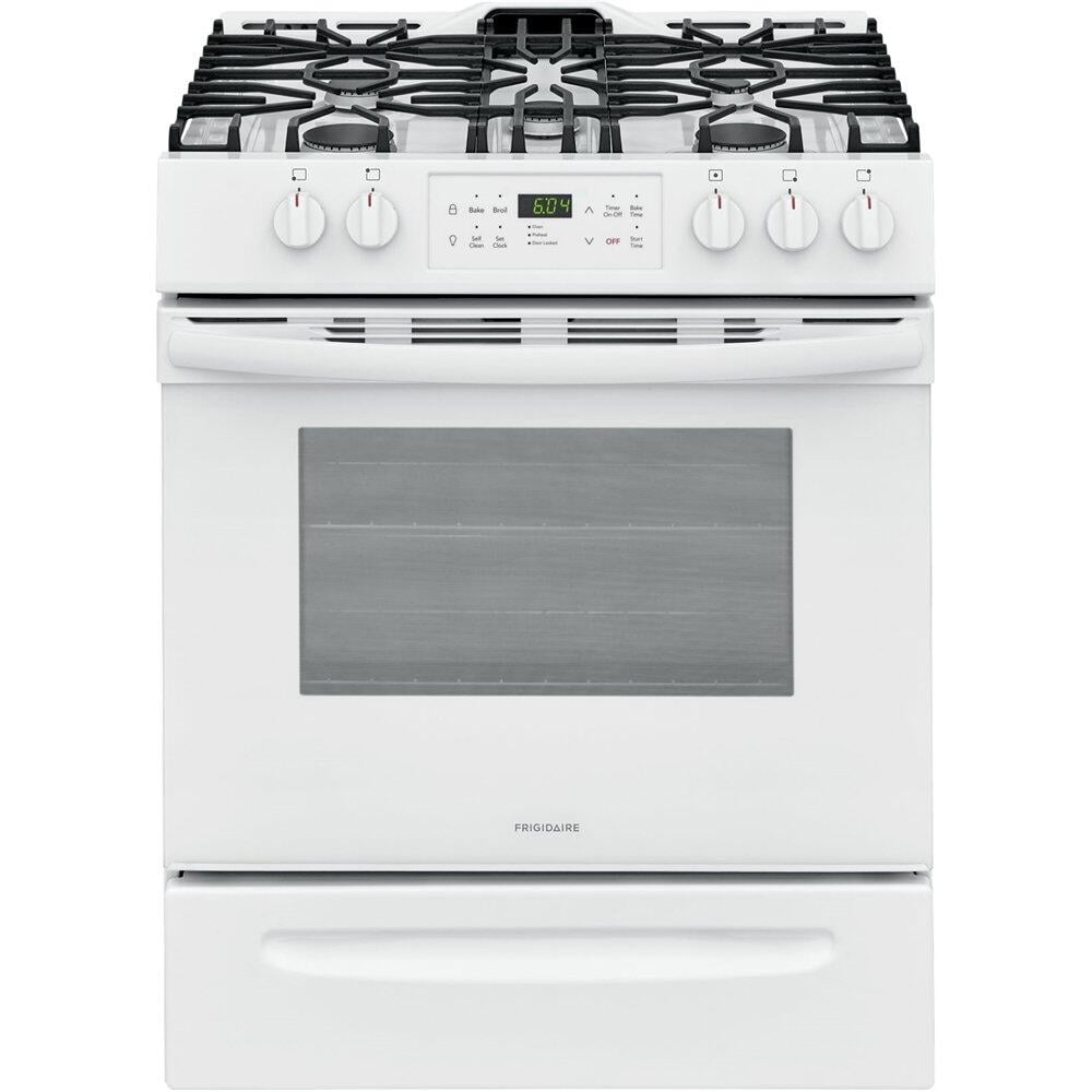 Frigidaire FFGH3054UW 30"" SlideIn Gas Range with 5 Burners 5 Cu. Ft